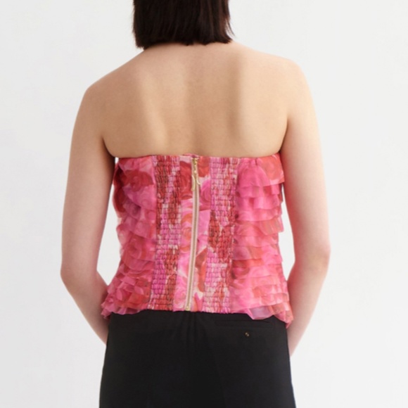 Aje Charmed Strapless Ruffled Bustier Top - Picture 4 of 7